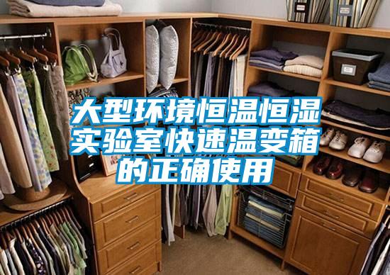 大型环境恒温恒湿实验室快速温变箱的正确使用