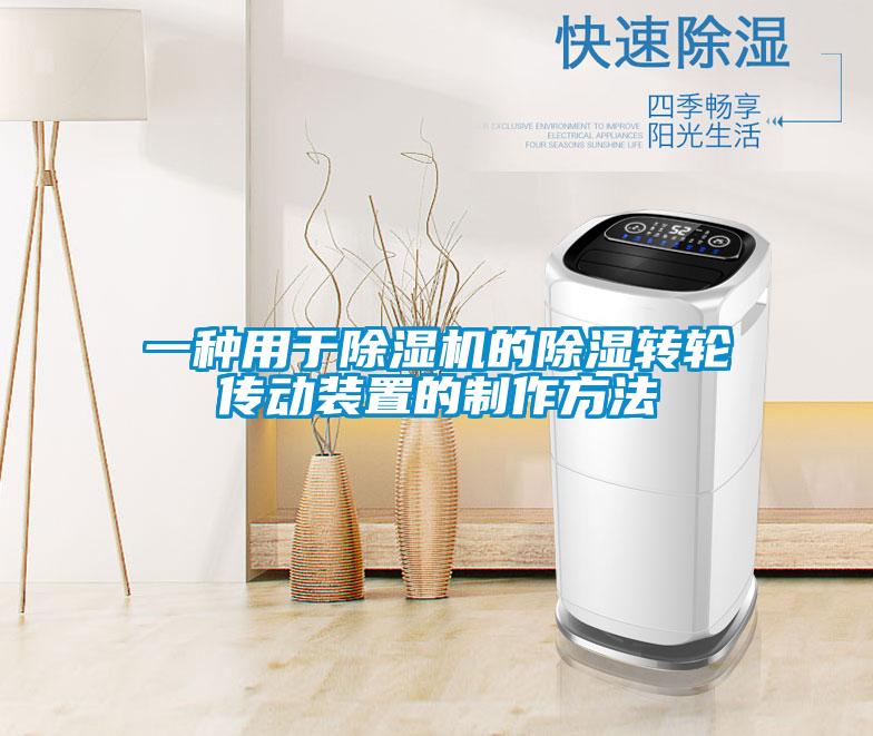 一种用于除湿机的除湿转轮传动装置的制作方法