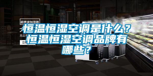 恒温恒湿空调是什么？恒温恒湿空调品牌有哪些？