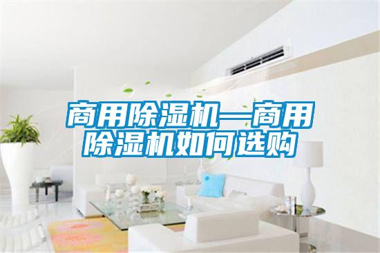 商用除湿机—商用除湿机如何选购