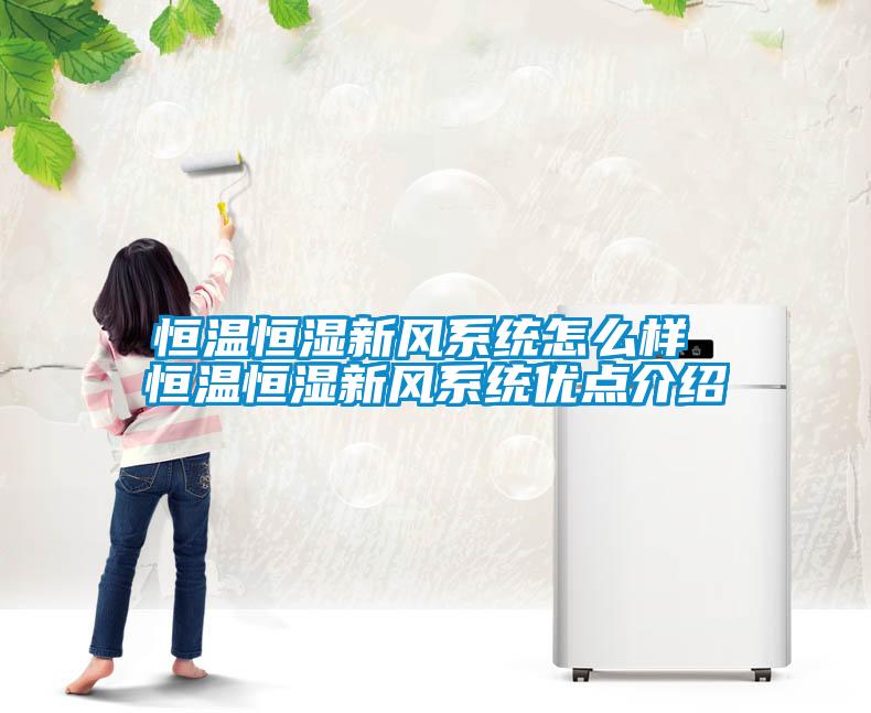 恒温恒湿新风系统怎么样 恒温恒湿新风系统优点介绍