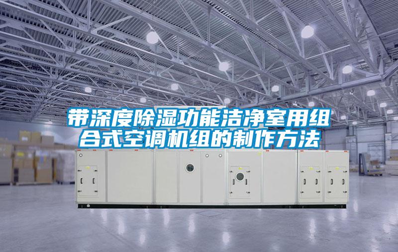 带深度除湿功能洁净室用组合式空调机组的制作方法