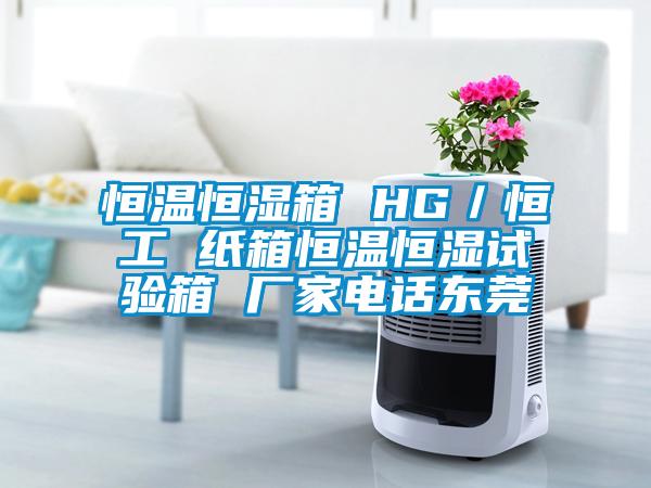 恒温恒湿箱 HG／恒工 纸箱恒温恒湿试验箱 厂家电话东莞