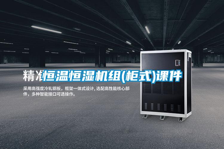 恒温恒湿机组(柜式)课件