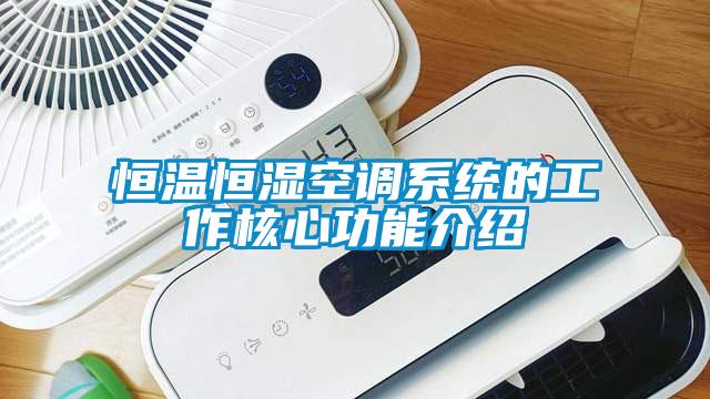 恒温恒湿空调系统的工作核心功能介绍