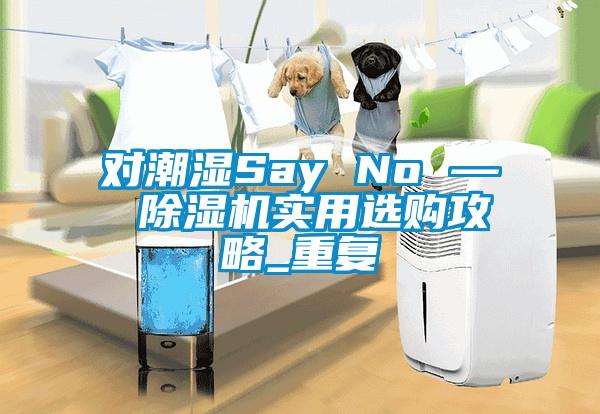 对潮湿Say No — 除湿机实用选购攻略_重复