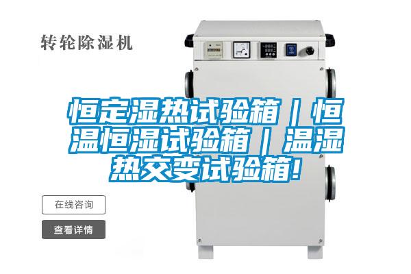 恒定湿热试验箱｜恒温恒湿试验箱｜温湿热交变试验箱!