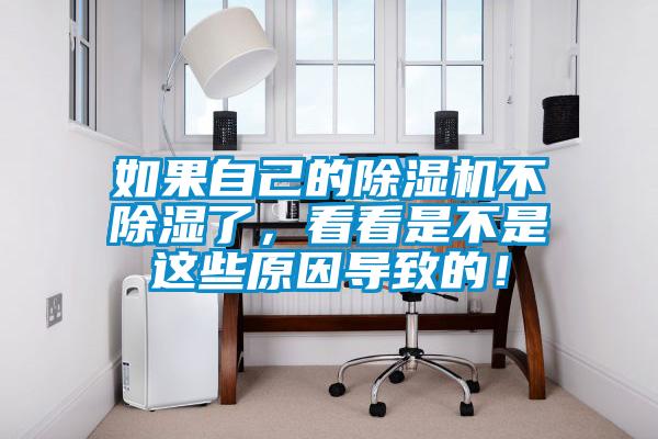 如果自己的除湿机不除湿了,看看是不是这些原因导致的!