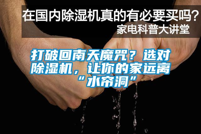 打破回南天魔咒？选对除湿机，让你的家远离“水帘洞”