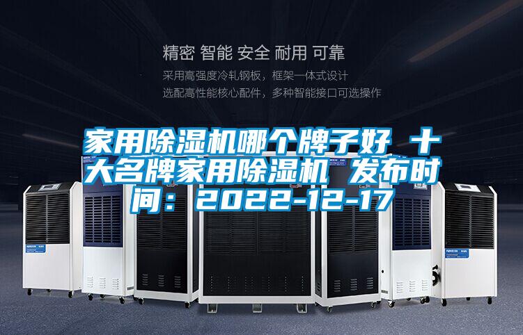 家用除湿机哪个牌子好 十大名牌家用除湿机 发布时间：2022-12-17