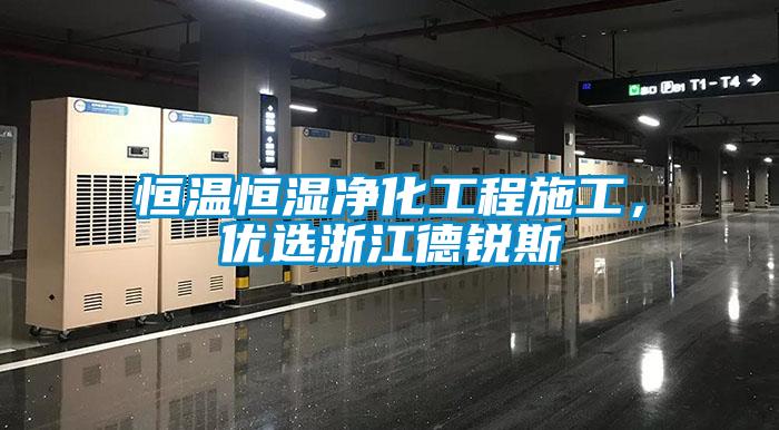 恒温恒湿净化工程施工,优选浙江德锐斯