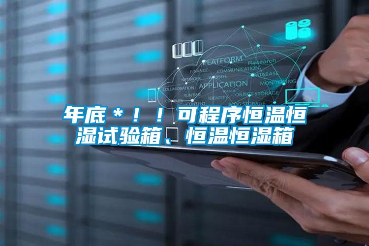 年底＊！！可程序恒温恒湿试验箱、恒温恒湿箱