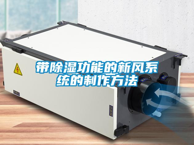 带除湿功能的新风系统的制作方法