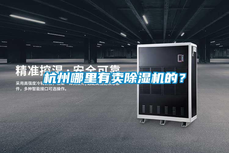 杭州哪里有卖除湿机的？