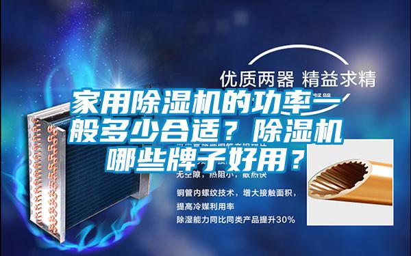 家用除湿机的功率一般多少合适？除湿机哪些牌子好用？