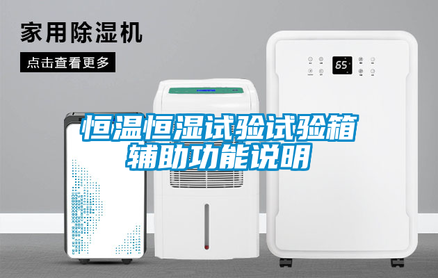 恒温恒湿试验试验箱辅助功能说明