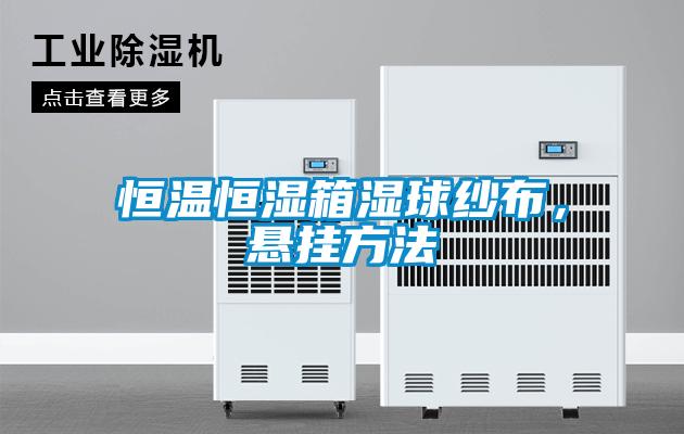 恒温恒湿箱湿球纱布，悬挂方法