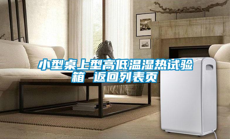 小型桌上型高低温湿热试验箱 返回列表页