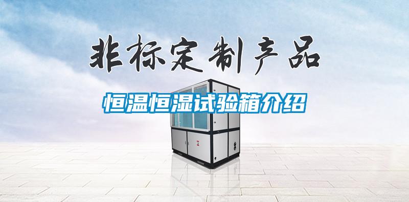 恒温恒湿试验箱介绍