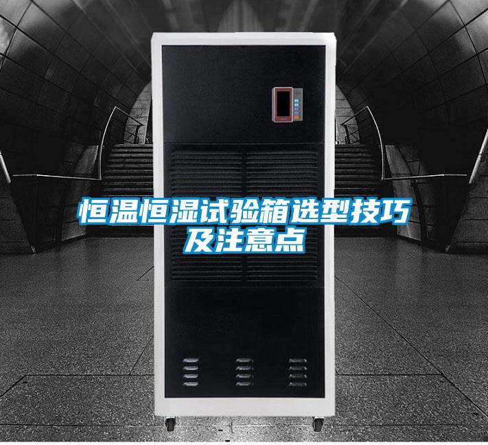 恒温恒湿试验箱选型技巧及注意点