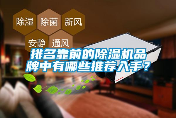排名靠前的除湿机品牌中有哪些推荐入手？