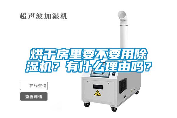 烘干房里要不要用除湿机？有什么理由吗？