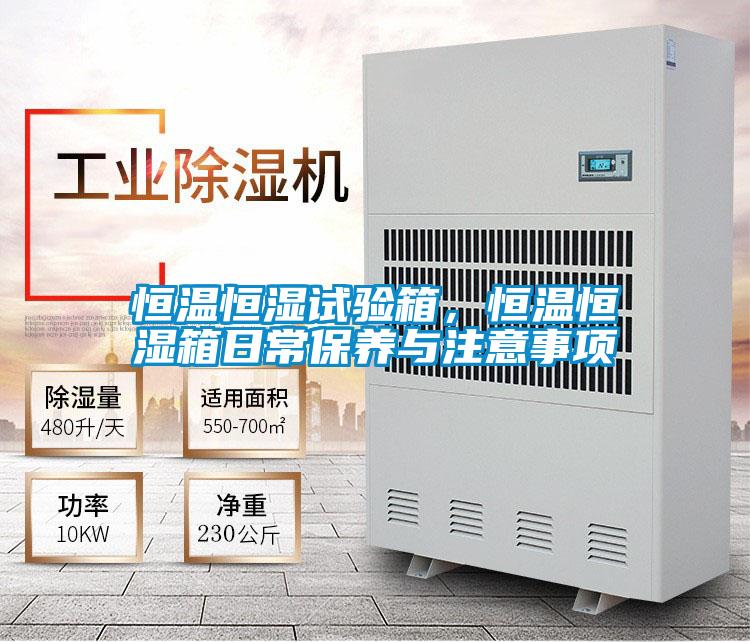恒温恒湿试验箱，恒温恒湿箱日常保养与注意事项