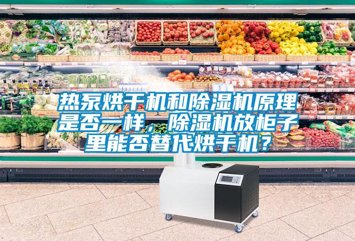 热泵烘干机和除湿机原理是否一样，除湿机放柜子里能否替代烘干机？