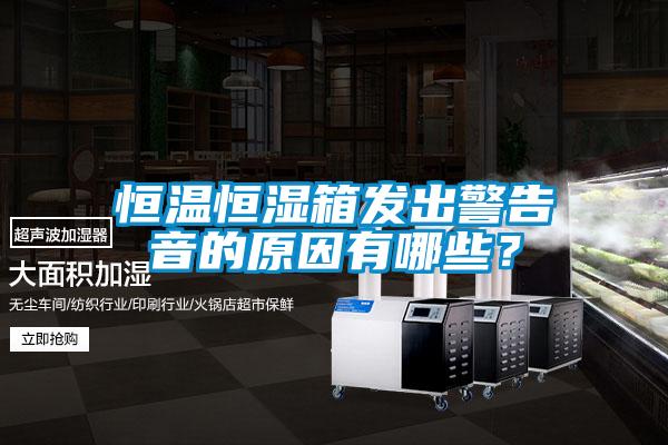 恒温恒湿箱发出警告音的原因有哪些？
