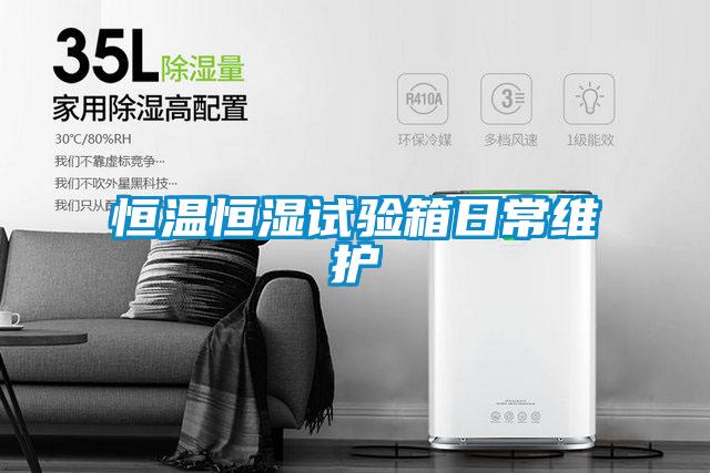 恒温恒湿试验箱日常维护