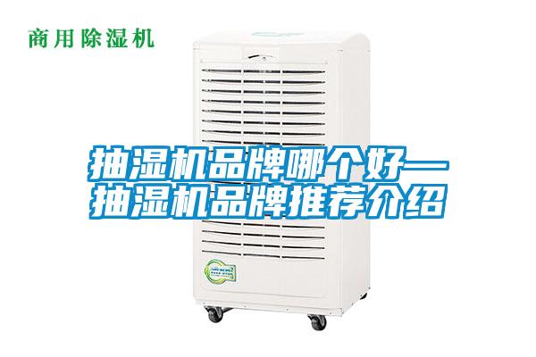 抽湿机品牌哪个好—抽湿机品牌推荐介绍