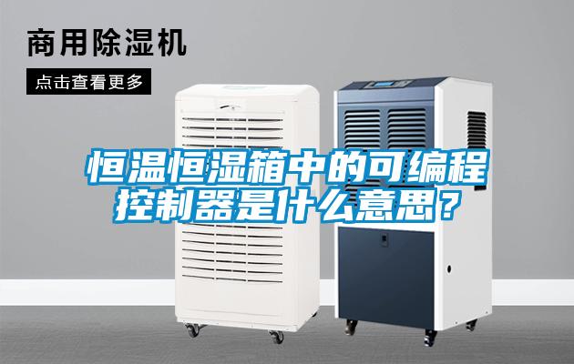 恒温恒湿箱中的可编程控制器是什么意思？