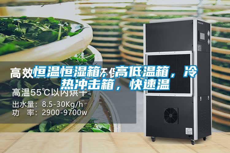 恒温恒湿箱，高低温箱，冷热冲击箱，快速温