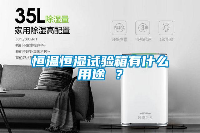 恒温恒湿试验箱有什么用途 ？