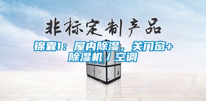 锦囊1：屋内除湿，关门窗+除湿机／空调