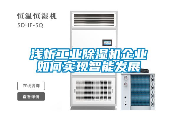浅析工业除湿机企业如何实现智能发展