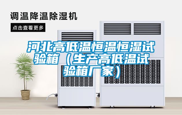 河北高低温恒温恒湿试验箱（生产高低温试验箱厂家）