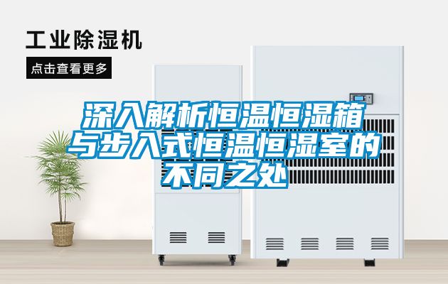 深入解析恒温恒湿箱与步入式恒温恒湿室的不同之处