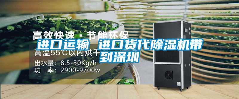 进口运输 进口货代除湿机带到深圳