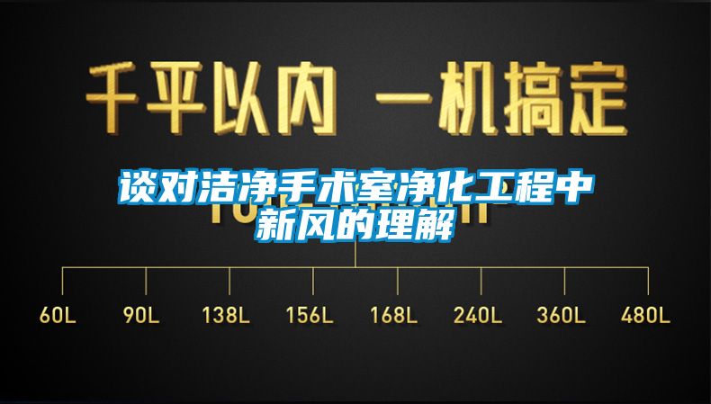 谈对洁净手术室净化工程中新风的理解