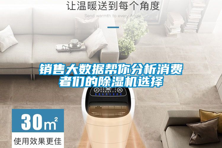 销售大数据帮你分析消费者们的除湿机选择