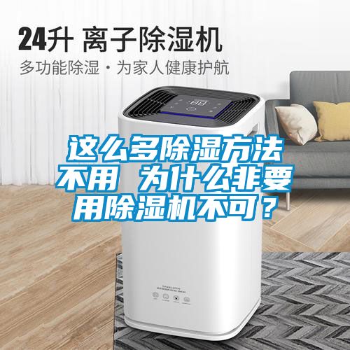 这么多除湿方法不用 为什么非要用除湿机不可？