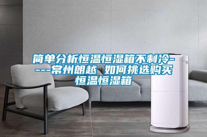 简单分析恒温恒湿箱不制冷----常州朗越 如何挑选购买恒温恒湿箱