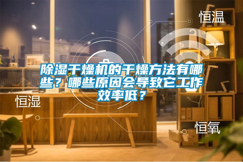 除湿干燥机的干燥方法有哪些？哪些原因会导致它工作效率低？