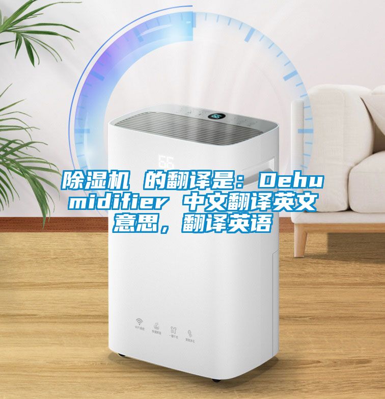 除湿机 的翻译是：Dehumidifier 中文翻译英文意思，翻译英语