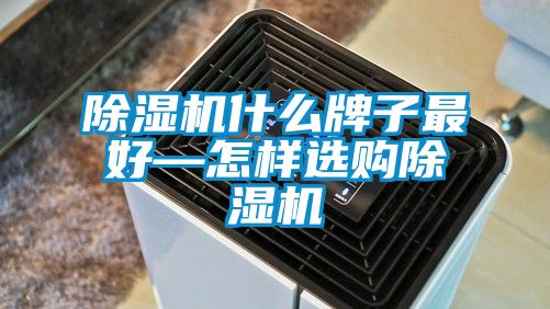除湿机什么牌子最好—怎样选购除湿机
