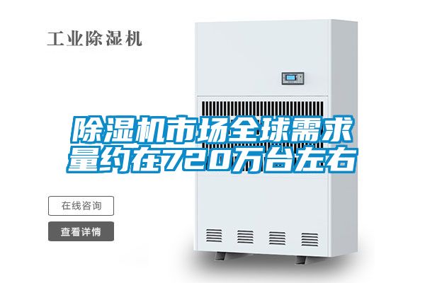 除湿机市场全球需求量约在720万台左右
