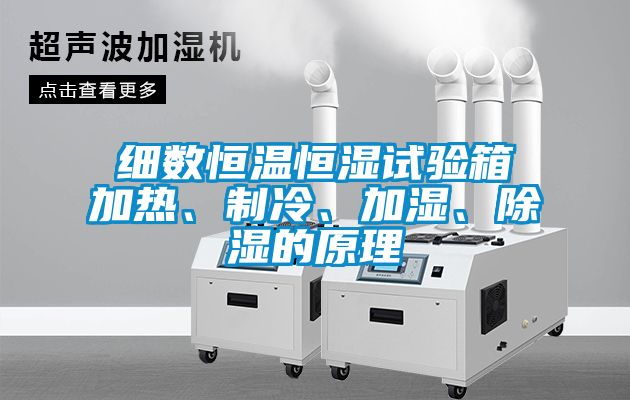 细数恒温恒湿试验箱加热、制冷、加湿、除湿的原理