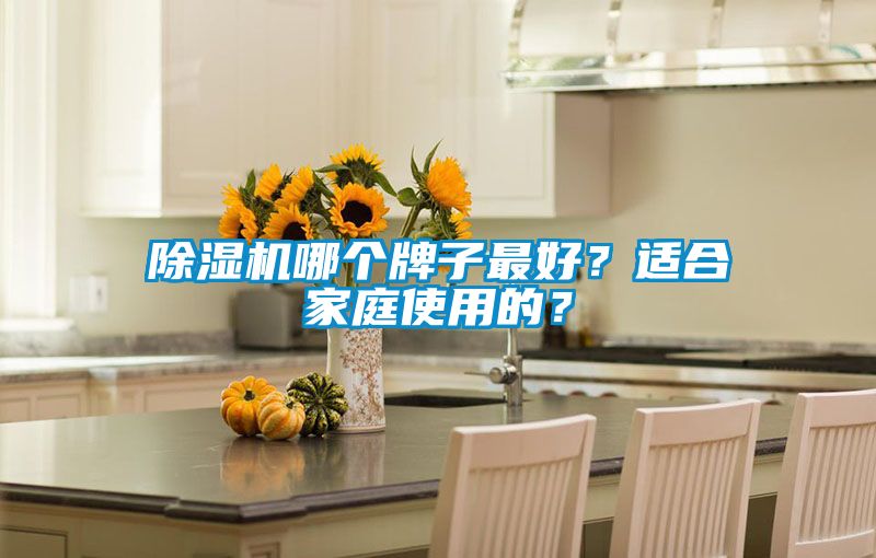 除湿机哪个牌子最好？适合家庭使用的？