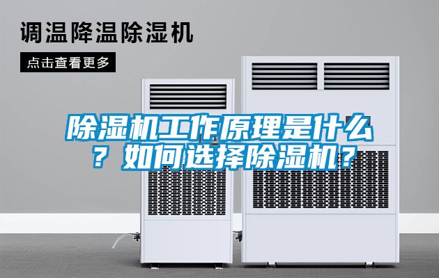 除湿机工作原理是什么？如何选择除湿机？